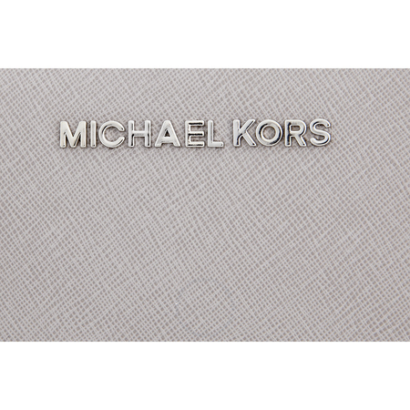 Michael Kors Jet Set Travel Saffiano Continental Wallet - Pearl Grey 32S5STVE9L-081