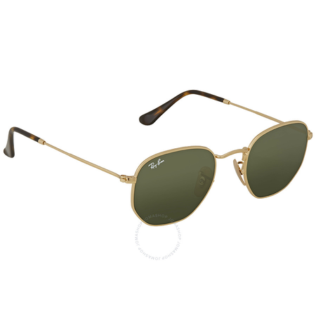 Ray Ban Hexagonal Flat Green Classic G-15 Sunglasses RB3548N 001 48