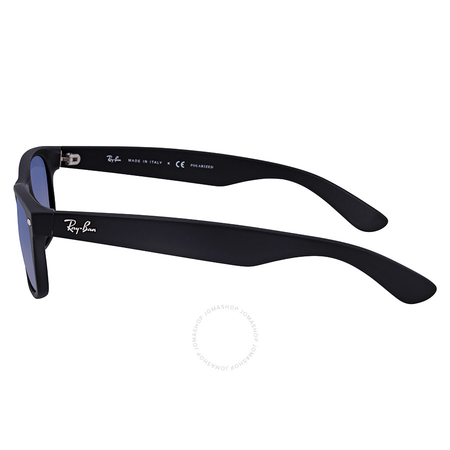 Ray Ban Ray-Ban New Wayfarer Classic Polarized Blue Grey Black Nylon Sunglasses RB2132 601S78 52-18