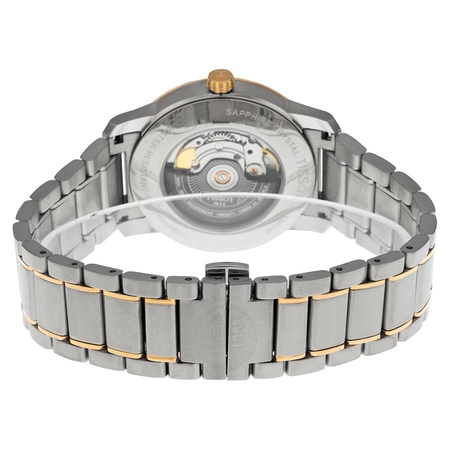 Tissot T-Classic Two-Tone Titanium Automatic Black Dial Men's Watch T0874075506700 T087.407.55.067.00