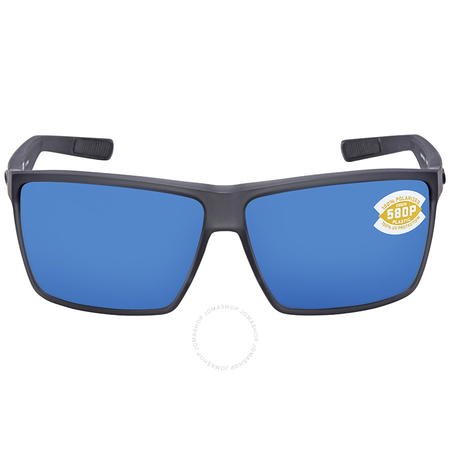 Costa Del Mar Rincon Blue Mirror 580P Rectangular X-Large Sunglasses RIN 156 OBMP RIN 156 OBMP