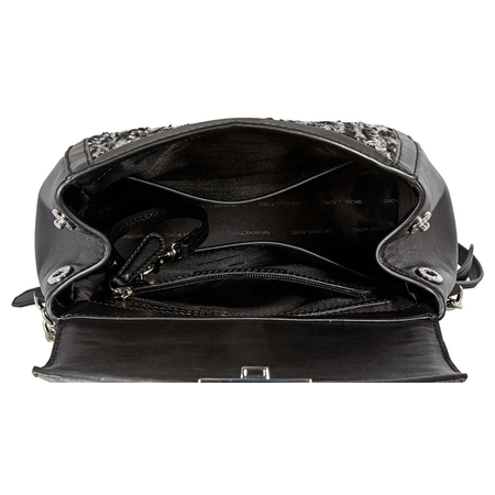 Michael Kors Medium Whitney Textured Backpack- Black 30F8SXIB6C-001