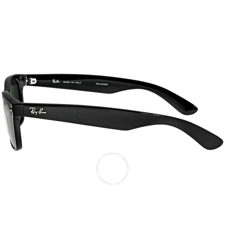 Ray Ban Ray-Ban New Wayfarer Polarized Black/Green 52mm Sunglasses RB2132 901/58 52-18