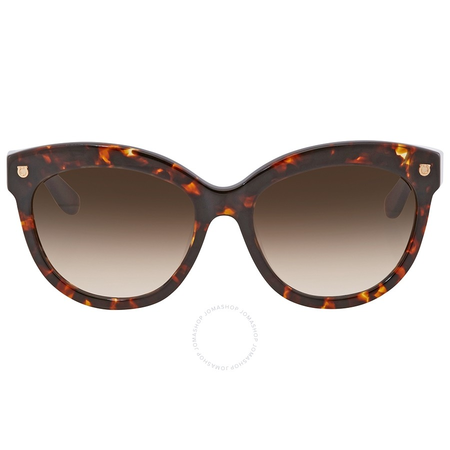 Ferragamo Brown Cat Eye Ladies Sunglasses SF675S 214 55 SF675S 214 55