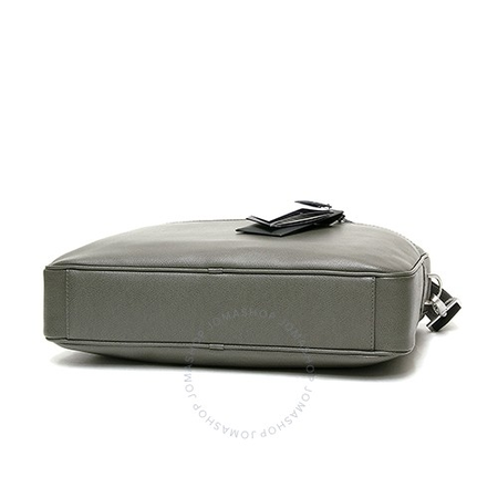 Emporio Armani Men's Gray Soft Saffiano Briefcase Y4P082-YAQ2E-80155