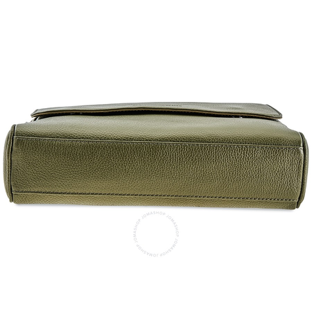 Emporio Armani Men's Leather Messenger Bag in Green Y4M137-YDE2J-82265