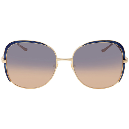 Gucci Blue Gradient Oversized Ladies Sunglasses GG0400S 006 58