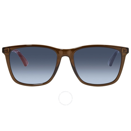 Gucci Blue Gradient Square Sunglasses GG0404S 005 55