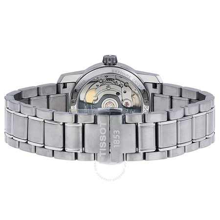 Tissot T-Classic Automatic Black Dial Titanium Ladies Watch T0872074405700 T087.207.44.057.00