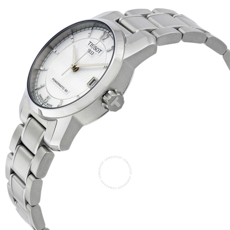 Tissot T-Classic Titanium Automatic Silver Dial Ladies Watch T0872074403700 T087.207.44.037.00