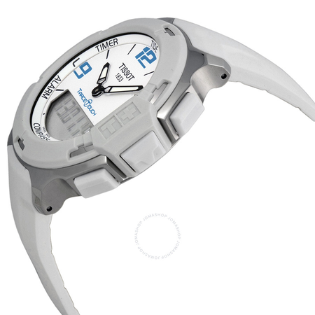 Tissot T-Race Touch White Analog Digital Dial White Synthetic Strap Unisex Watch T0814201701701 T081.420.17.017.01
