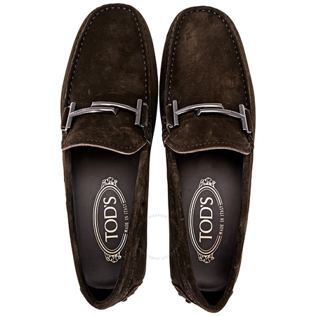 Tod's Doppia T City Gommino Suede Loafers Brown XXM0LR0Q700RE0