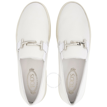 Tod's Womens Slip-on Loafers in White XXW0XK0R16008VB001