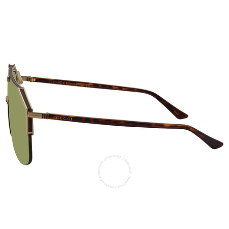 Gucci Green Geometric Men's Sunglasses GG0291S 004 99
