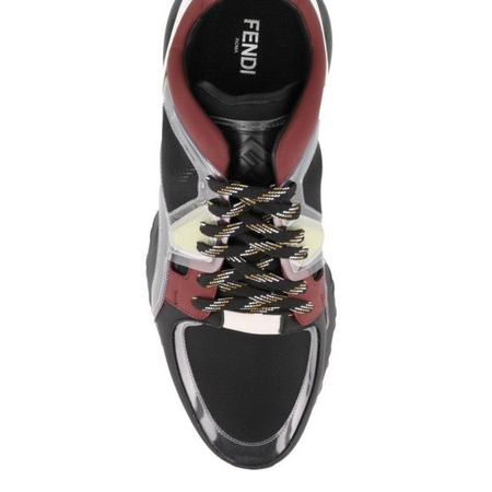Fendi Men's Multicolour Fabric and Leather Runway Chunky Sneakers 7E1189-A3YH-F13TJ