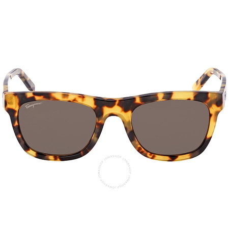 Ferragamo Vintage Tortoise Rectangular Men's Sunglasses SF825S28153