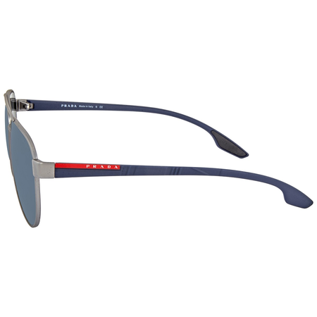 Prada Blue Aviator Sunglasses PS54TS DG1387 58