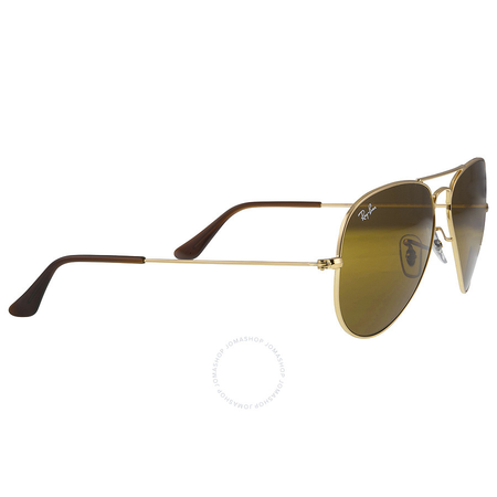 Ray Ban Aviator Brown Classic B-15 Men's Sunglasses RB3025 001/33 58-14 RB3025 001/33 58-14