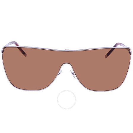 Saint Laurent Brown Shield Ladies Sunglasses SL 1 MASK 003 99