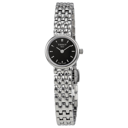 Tissot Lovely Black Dial Stainless Steel Ladies Watch T0580091105100 T058.009.11.051.00