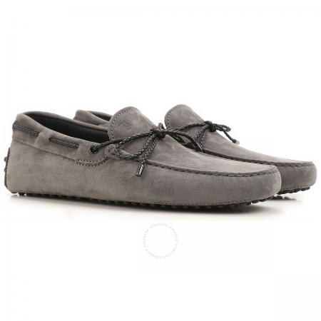 Tod's Men's Grey Nubuck Gommino Driving Shoes XXM0GW05473VEK9987