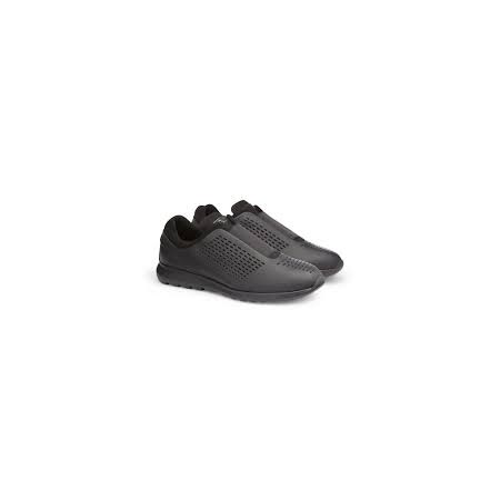 Ermenegildo Zegna Men's Sneaker Black Z Zegna Sprinter Slip On A2622X-GTE-NRN