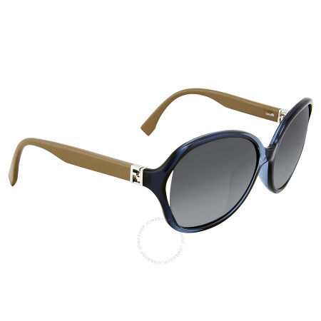 Fendi The Fendista Oversize Dark Grey Shaded Asia Fit Sunglasses FF 0032/F/S 7RB\9O