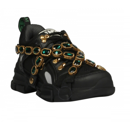 Gucci Flashtrek Sneaker with Removable Crystals 1 537153 GGZ50 1078