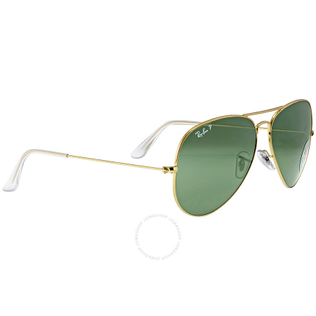Ray Ban Ray-Ban Aviator Green Polarized Lenses Sunglasses RB3025 001/58 62-14