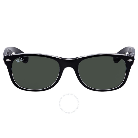 Ray Ban New Wayfarer Green Classic G-15 Sunglasses RB2132 6052 RB2132 6052 52