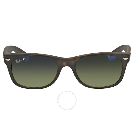 Ray Ban New Wayfarer Polarized Blue Green Gradrient Sunglasses RB2132 894/76 52-18