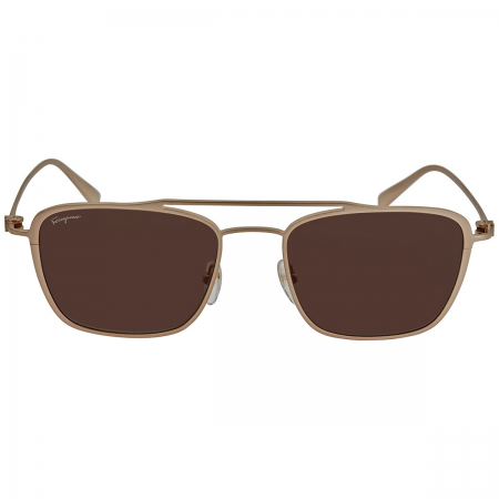 Salvatore Ferragamo Brown Square Men's Sunglasses SF500S 719 54