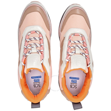 Suecomma Bonnie Ladies Sneaker Beige, Pink Sneaker Color Block DG4DX18012MIN BEIGE