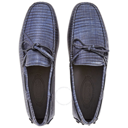 Tod's Men's Stone Washed Leather Moccasins XXM0GW05470CTVU216