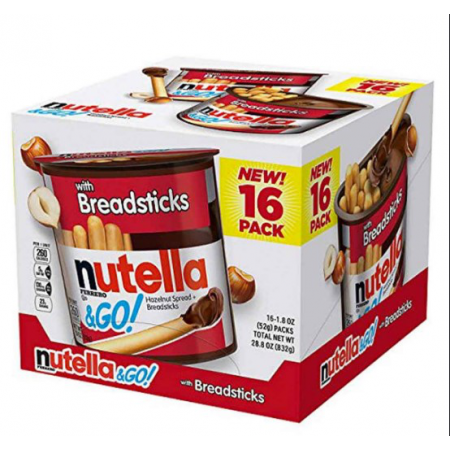 Thùng 16 Hộp Bánh Que Chấm Socola Hạt Dẻ Nutella