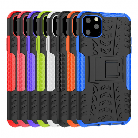 Ốp Lưng Shockproof Rugged Hybrid Armor Hard Case Stand Cover cho Iphone 12 Promax