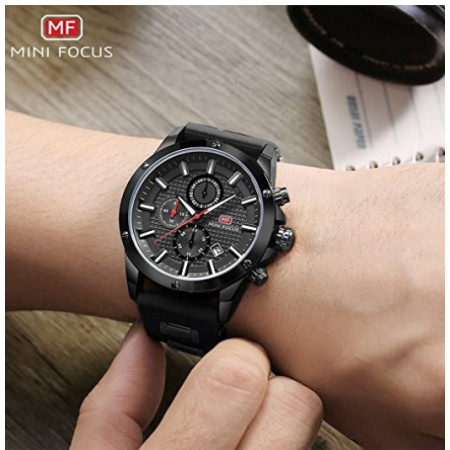 Đồng hồ nam chính hãng Mini Focus sang trọng - Color: Black NEW