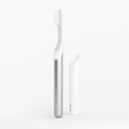 Bàn chải pin Quip Electric Toothbrush - Silver Metal