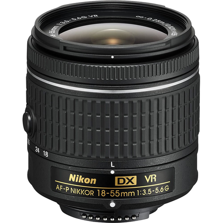 Nikon D3400 with AF-P DX NIKKOR 18-55mm f/3.5-5.6G VR Lens, 32 GB SDHC and Basic Bundle