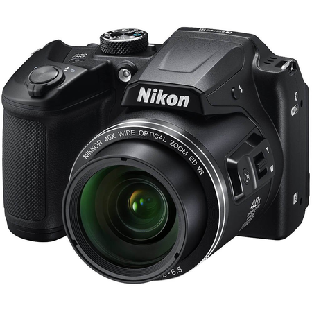 Nikon COOLPIX B500 16MP 40x Optical Zoom Digital Camera 32GB Bundle includes Camera, Bag, 32GB Memory Card, Reader, Wallet, AA Batteries + Charger, HDMI Cable, Tripod