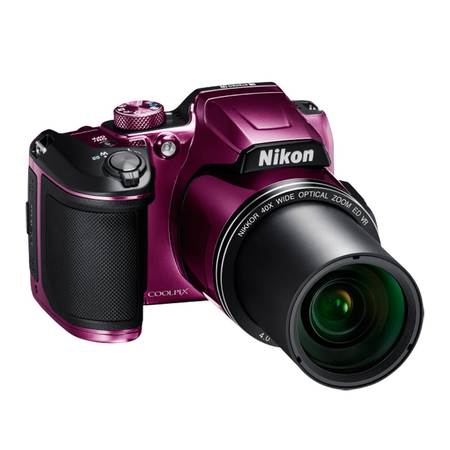 Nikon COOLPIX B500 16MP 40x Optical Zoom Digital Camera w/ Wi-Fi (Plum) - (Certified Refurbished)