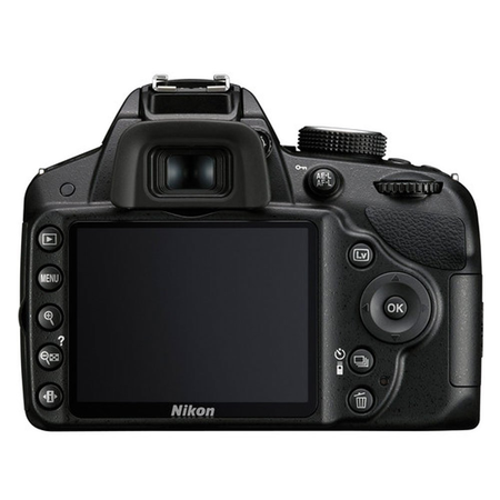 Nikon D3200 24.2 MP CMOS DSLR Camera (Black) + 18-55mm ED II AF-S DX Zoom Lens + 52mm 2x & Wide Angle Lens + Gadget Bag + Wireless Remote + Transcend 32GB Card
