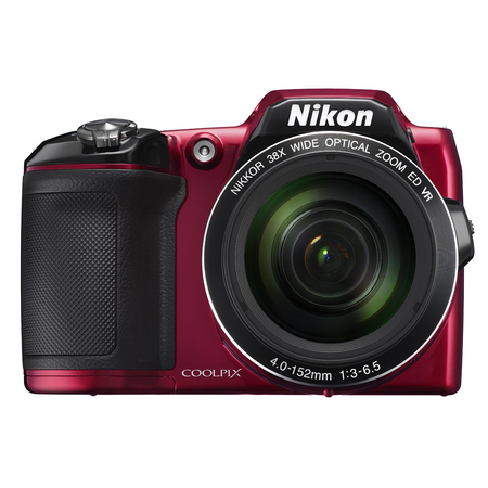 Nikon COOLPIX L840 Digital Camera with 38x Optical Zoom and Built-In Wi-Fi (Red) (Certified Refurbished)