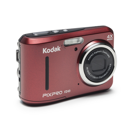 Kodak PIXPRO Friendly Zoom FZ43 16 MP Digital Camera with 4X Optical Zoom and 2.7" LCD Screen (Red)