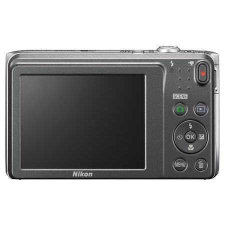 Nikon COOLPIX S3700 Digital Camera with 8x Optical Zoom and Built-In Wi-Fi (Silver)