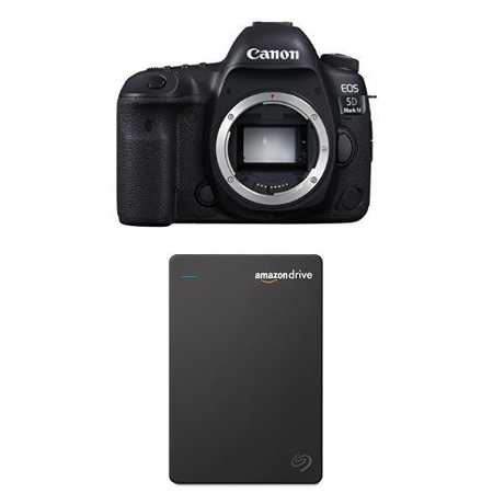 Canon EOS 5D Mark IV Full Frame Digital SLR Camera Body with Seagate 1TB Hard Drive and 1-Year Amazon Drive