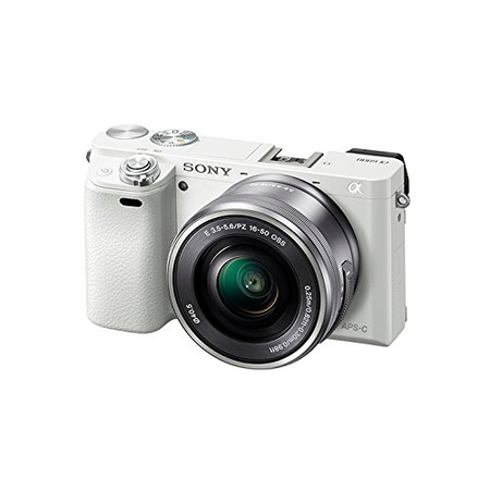 Sony Alpha a6000 Silver Interchangeable Lens Camera with 16-50mm and Silver 55-210mm Sony E-Mount Lenses
