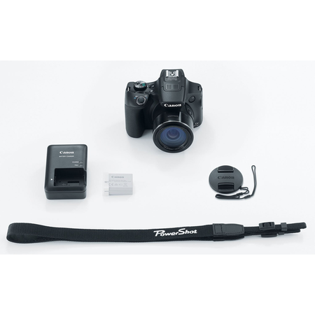 Canon Powershot SX60 16.1MP Digital Camera 65x Optical Zoom Lens 3-inch LCD Tilt Screen (Black)