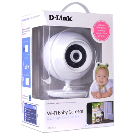 D-Link DCS-820L Wireless-N Day/Night Baby Cloud Camera w/microSD slot, 2-Way Audio & iOS/Android App Support