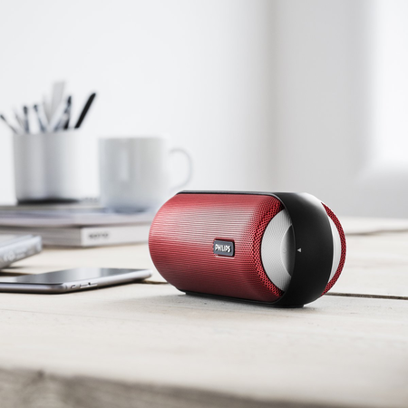 Loa Philips BT6000R/37 Splash-Proof Wireless Portable Speaker (Red)
